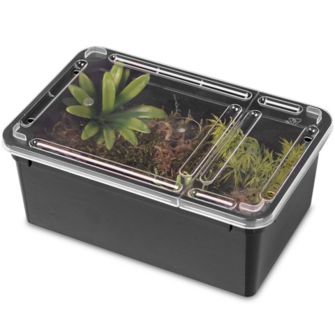 Terrario Reptiland Black 19x12x7,5cm - czarne terrarium faunarium Terrario Terrario Reptiland Black 19x12x7,5cm - czarne terrarium faunarium Terrario