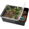 Terrario Reptiland Black 25x19x7,5cm - czarne terrarium faunarium Terrario