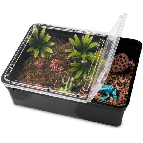 Terrario Reptiland Black 25x19x7,5cm - czarne terrarium faunarium Terrario