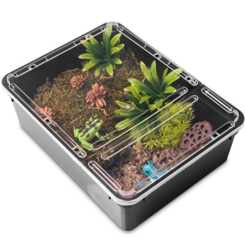 Terrario Reptiland Black 25x19x7,5cm - czarne terrarium faunarium Terrario Terrario Reptiland Black 25x19x7,5cm - czarne terrarium faunarium Terrario