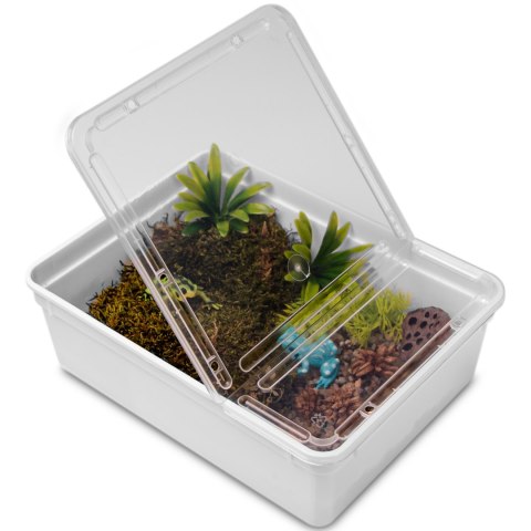 Terrario Reptiland White 25x19x7,5cm - białe terrarium faunarium Terrario Terrario Reptiland White 25x19x7,5cm - białe terrarium faunarium Terrario