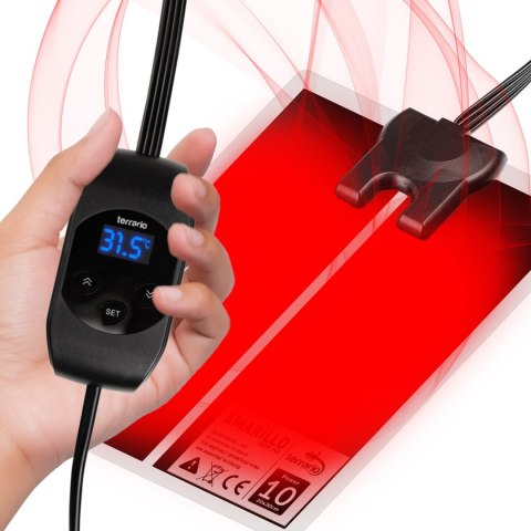 Terrario Amarillo 10W - mata grzewcza z termostatem LCD Terrario Terrario Amarillo 10W - mata grzewcza z termostatem LCD Terrario