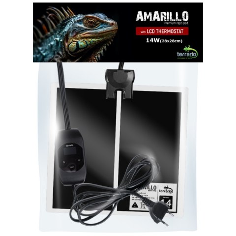 Terrario Amarillo 14W - mata grzewcza z termostatem LCD Terrario Terrario Amarillo 14W - mata grzewcza z termostatem LCD Terrario
