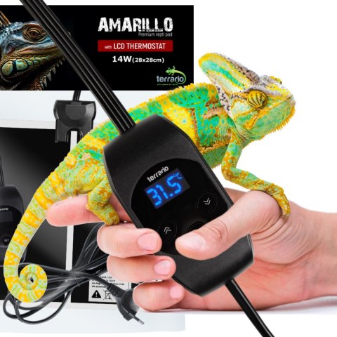 Terrario Amarillo 14W - mata grzewcza z termostatem LCD Terrario Terrario Amarillo 14W - mata grzewcza z termostatem LCD Terrario