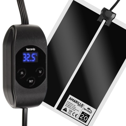 Terrario Amarillo 20W - mata grzewcza z termostatem LCD Terrario Terrario Amarillo 20W - mata grzewcza z termostatem LCD Terrario
