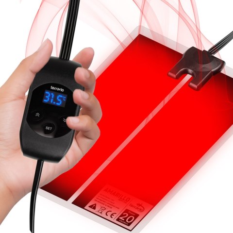Terrario Amarillo 20W - mata grzewcza z termostatem LCD Terrario Terrario Amarillo 20W - mata grzewcza z termostatem LCD Terrario