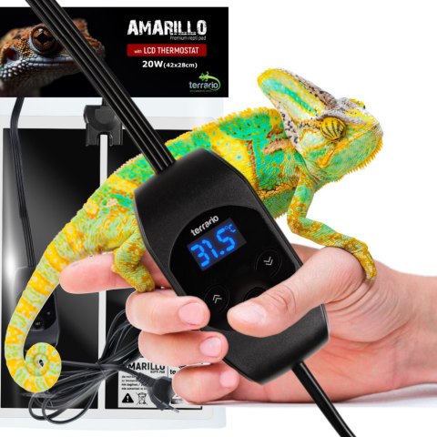 Terrario Amarillo 20W - mata grzewcza z termostatem LCD Terrario Terrario Amarillo 20W - mata grzewcza z termostatem LCD Terrario