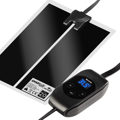Terrario Amarillo 20W - mata grzewcza z termostatem LCD Terrario Terrario Amarillo 20W - mata grzewcza z termostatem LCD Terrario