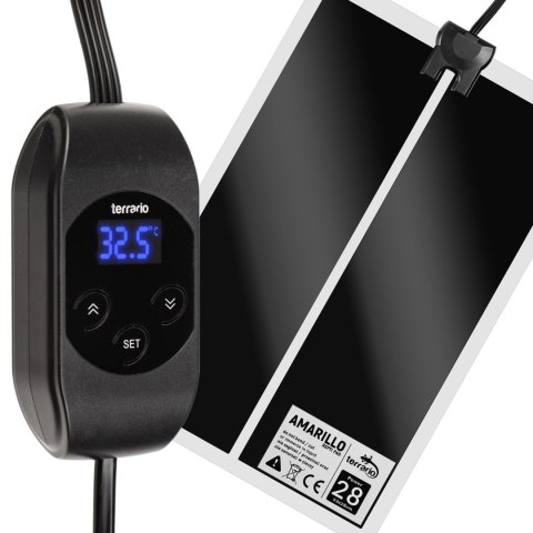 Terrario Amarillo 28W - mata grzewcza z termostatem LCD Terrario Terrario Amarillo 28W - mata grzewcza z termostatem LCD Terrario