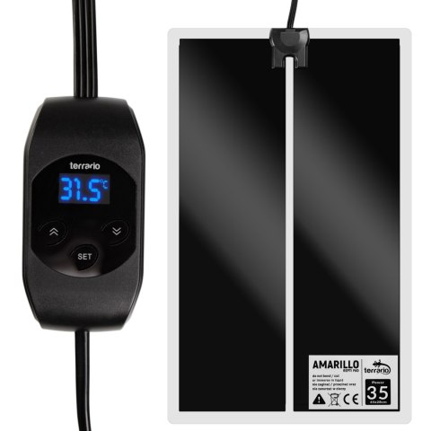 Terrario Amarillo 35W - mata grzewcza z termostatem LCD Terrario