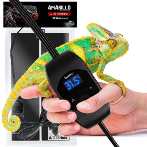 Terrario Amarillo 45W - mata grzewcza z termostatem LCD Terrario Terrario Amarillo 45W - mata grzewcza z termostatem LCD Terrario