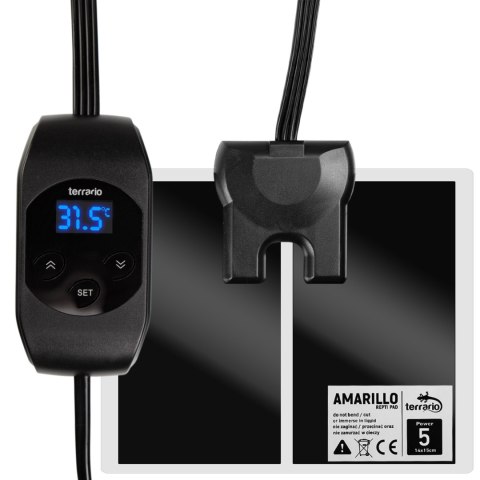 Terrario Amarillo 5W - mata grzewcza z termostatem LCD Terrario