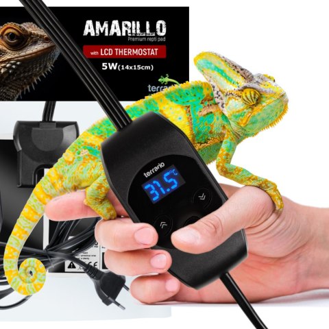 Terrario Amarillo 5W - mata grzewcza z termostatem LCD Terrario Terrario Amarillo 5W - mata grzewcza z termostatem LCD Terrario