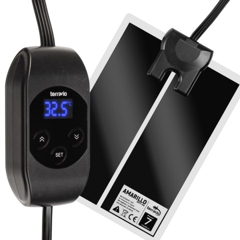 Terrario Amarillo 7W - mata grzewcza z termostatem LCD Terrario Terrario Amarillo 7W - mata grzewcza z termostatem LCD Terrario