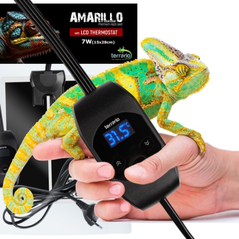Terrario Amarillo 7W - mata grzewcza z termostatem LCD Terrario Terrario Amarillo 7W - mata grzewcza z termostatem LCD Terrario