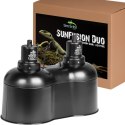 Terrario SunFusion Duo - podwójna oprawka na żarówki grzewcze i UVB Terrario