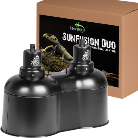 Terrario SunFusion Duo - podwójna oprawka na żarówki grzewcze i UVB Terrario Terrario SunFusion Duo - podwójna oprawka na żarówki grzewcze i UVB Terrario