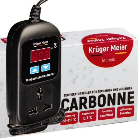 Kruger Meier Carbonne - termostat elektroniczny Kruger Meier Kruger Meier Carbonne - termostat elektroniczny Kruger Meier