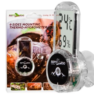 Repti-Zoo 4-sides Thermometer Hygrometer - termometr i higrometr LCD Repti-Zoo