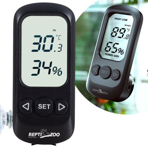 Repti-Zoo Digital Alarm Thermometer Hygrometer - termometr i higrometr LCD Repti-Zoo Repti-Zoo Digital Alarm Thermometer Hygrometer - termometr i higrometr LCD Repti-Zoo