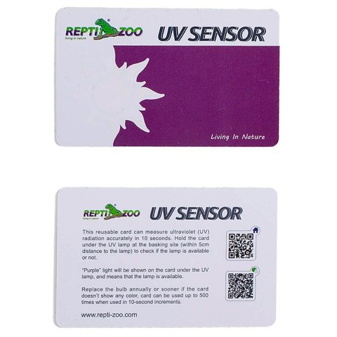 Repti-Zoo Karta do pomiaru promieniowania UV WaCool Repti-Zoo Karta do pomiaru promieniowania UV WaCool