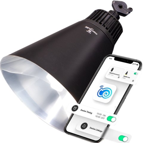 Repti-Zoo Smart Wi-Fi Deep Lamp L - lampa na żarówki grzewcze i UVB Wi-Fi Repti-Zoo Repti-Zoo Smart Wi-Fi Deep Lamp L - lampa na żarówki grzewcze i UVB Wi-Fi Repti-Zoo