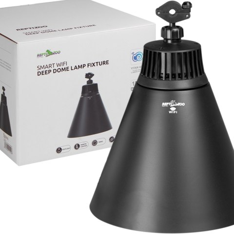 Repti-Zoo Smart Wi-Fi Deep Lamp L - lampa na żarówki grzewcze i UVB Wi-Fi Repti-Zoo Repti-Zoo Smart Wi-Fi Deep Lamp L - lampa na żarówki grzewcze i UVB Wi-Fi Repti-Zoo
