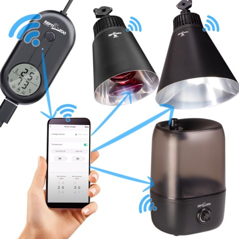 Repti-Zoo Smart Wi-Fi Deep Lamp - lampa na żarówki grzewcze Wi-Fi Repti-Zoo Repti-Zoo Smart Wi-Fi Deep Lamp - lampa na żarówki grzewcze Wi-Fi Repti-Zoo