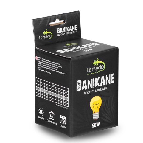 Terrario Banikane Neodymium Light - żarówka grzewcza neodymowa 50W Terrario Terrario Banikane Neodymium Light - żarówka grzewcza neodymowa 50W Terrario