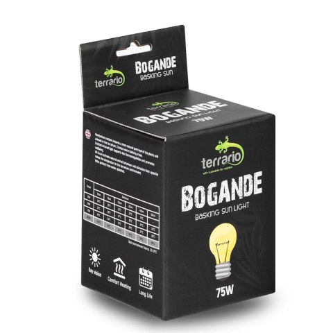 Terrario Bogande Basking Sun Light - żarówka grzewcza 75W Terrario Terrario Bogande Basking Sun Light - żarówka grzewcza 75W Terrario