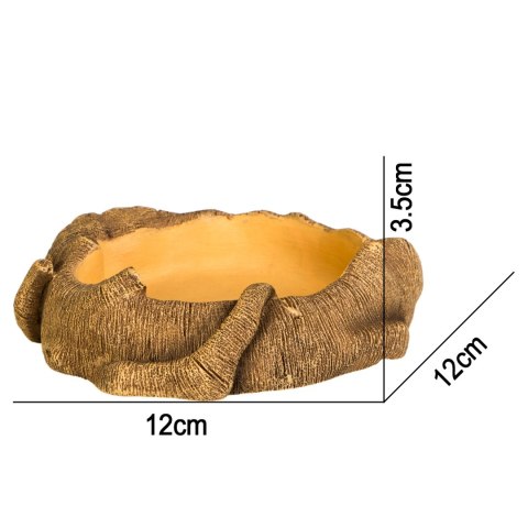Terrario Rustic Wood Bowl - Miska do Terrarium 12x12x3,5 cm Terrario Terrario Rustic Wood Bowl - Miska do Terrarium 12x12x3,5 cm Terrario