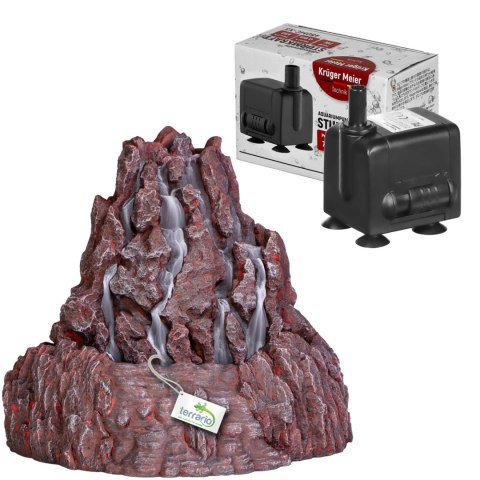 Terrario Volcano Fountain - Fontanna do Terrarium z pompą Terrario