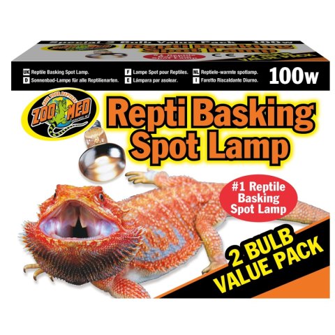 Zoomed Repti Basking Spot Lamp 100W - żarówka grzewcza punktowa 2 sztuki Zoomed