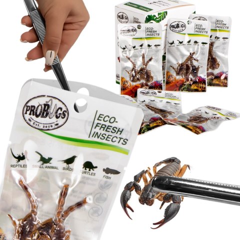 ProBugs Eco-Fresh Scorpion 15 x 3pcs - świeże skorpiony 15 saszetek ProBugs ProBugs Eco-Fresh Scorpion 15 x 3pcs - świeże skorpiony 15 saszetek ProBugs