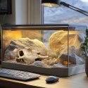 Terrario Buffalo Skull - czaszka bizona do terrarium 21x12x8 cm Terrario
