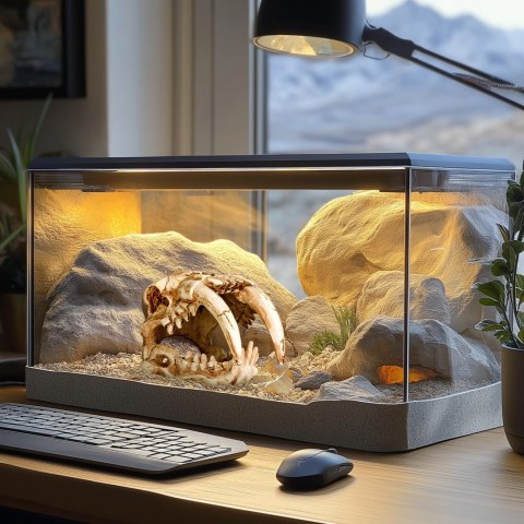 Terrario Sabertooth Skull - czaszka tygrysa do terrarium 13x8,5x11 cm Terrario Terrario Sabertooth Skull - czaszka tygrysa do terrarium 13x8,5x11 cm Terrario