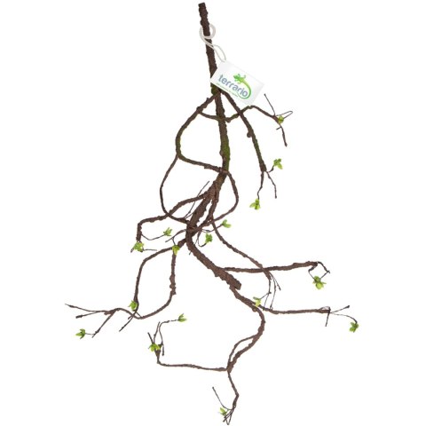 Terrario - Sztuczna Gałąź Dekoracyjna z Pędami do Terrarium - 100 cm Terrario