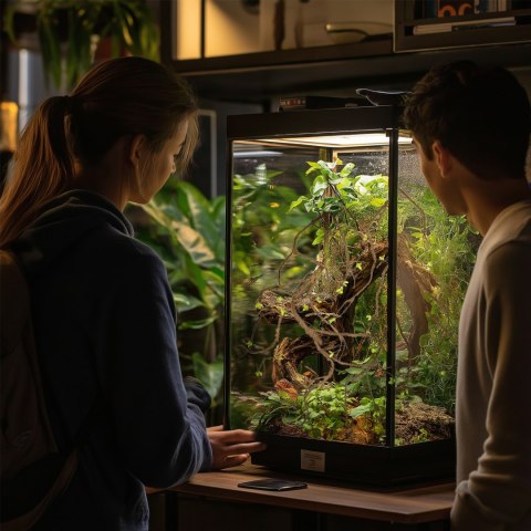 Terrario - Sztuczna Gałąź Dekoracyjna z Pędami do Terrarium - 100 cm Terrario Terrario - Sztuczna Gałąź Dekoracyjna z Pędami do Terrarium - 100 cm Terrario