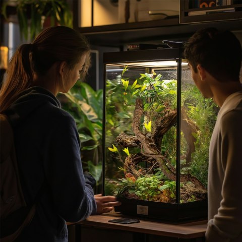 Terrario - Sztuczna Gałąź z Liśćmi do Terrarium - 75 cm Terrario Terrario - Sztuczna Gałąź z Liśćmi do Terrarium - 75 cm Terrario