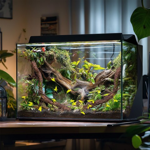 Terrario - Sztuczna Gałąź z Liśćmi do Terrarium - 75 cm Terrario Terrario - Sztuczna Gałąź z Liśćmi do Terrarium - 75 cm Terrario