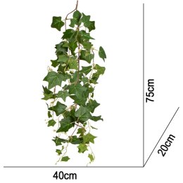 Terrario - Sztuczna Roślina do Terrarium - Bluszcz Zwisający 75 cm Terrario