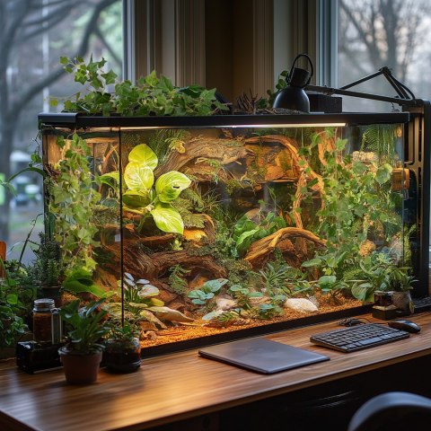 Terrario - Sztuczna Roślina do Terrarium - Bluszcz Zwisający 75 cm Terrario Terrario - Sztuczna Roślina do Terrarium - Bluszcz Zwisający 75 cm Terrario