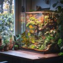 Terrario - Sztuczna Roślina do Terrarium - Wisząca Monstera 70 cm Terrario