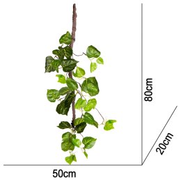 Terrario - Sztuczna Roślina do Terrarium - Wiszący Bluszcz 80 cm Terrario