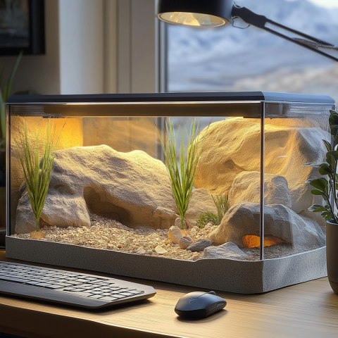 Terrario - Sztuczna roślina do terrarium i akwarium - Wysoka trawa 15x7x41 cm Terrario Terrario - Sztuczna roślina do terrarium i akwarium - Wysoka trawa 15x7x41 cm Terrario