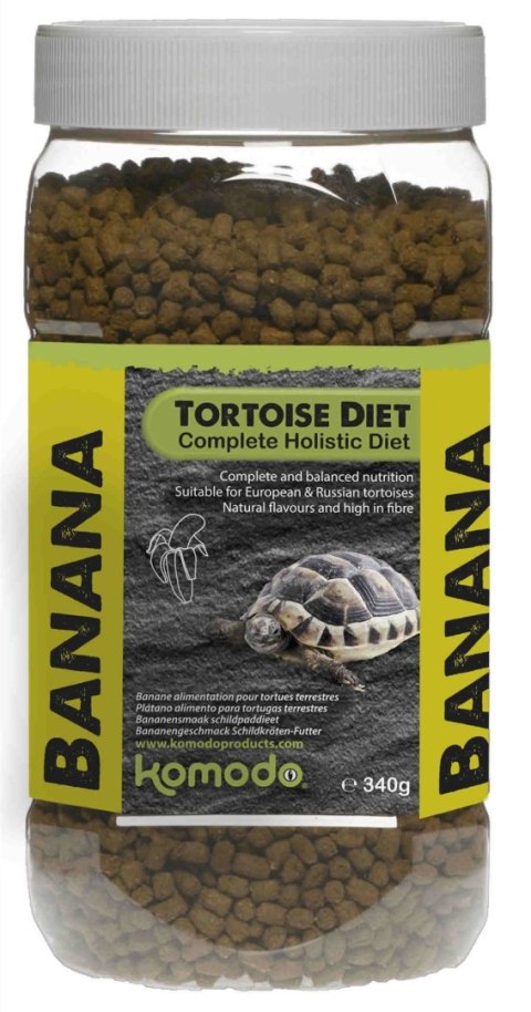 Komodo Tortoise Diet Banana 340g - pokarm dla żółwi Komodo Komodo Tortoise Diet Banana 340g - pokarm dla żółwi Komodo