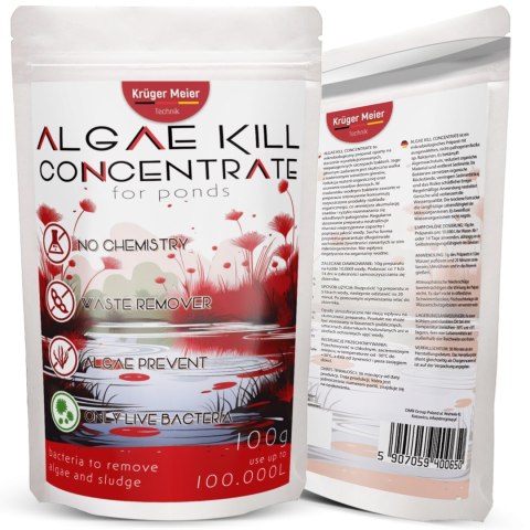 Kruger Meier Algae Kill 100g - preparat na glony i osady denne oczko wodne Kruger Meier Kruger Meier Algae Kill 100g - preparat na glony i osady denne oczko wodne Kruger Meier