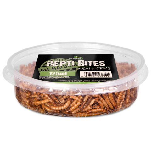 Terrario Repti Bites Mealworms 125ml - larwy mącznika suszone Terrario