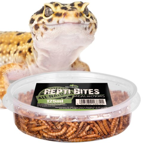 Terrario Repti Bites Mealworms 125ml - larwy mącznika suszone Terrario Terrario Repti Bites Mealworms 125ml - larwy mącznika suszone Terrario