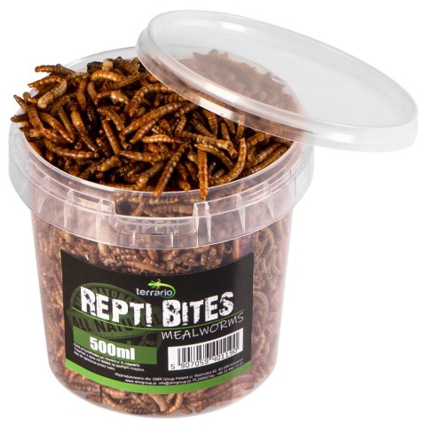 Terrario Repti Bites Mealworms 500ml - larwy mącznika suszone Terrario Terrario Repti Bites Mealworms 500ml - larwy mącznika suszone Terrario